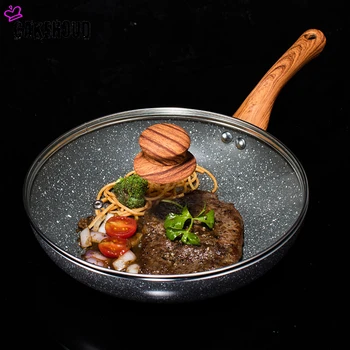 

Thickened Maifan Stone Non-stick Pan Multi-function Pancake Pan Steak Frying Pan Household Induction Cooker Universal Frying Pan