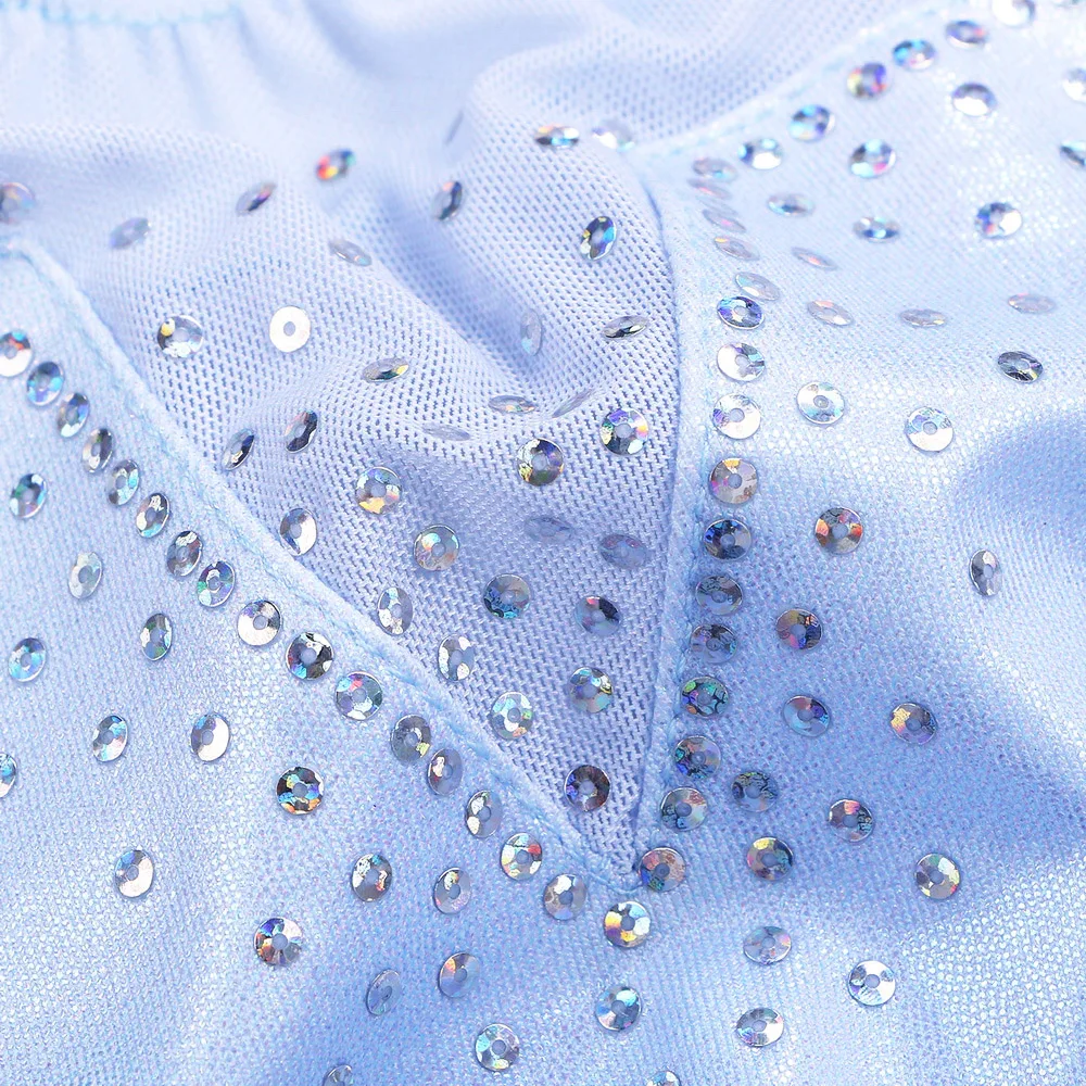 BAOHULU Toddler Girls Leotards for Gymnastics Ballet Sleeveless Mesh Sequins Dance Leotard Tank Kids Athlete Sports Bodysuit children dance leotards