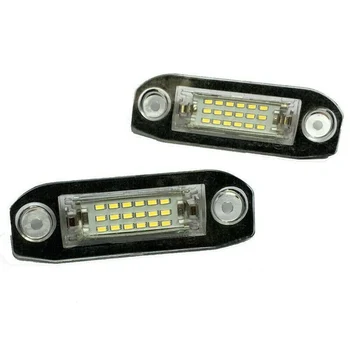 

2Pcs License Plate Light Rear White 6000K 30634190 30753839 Super bright