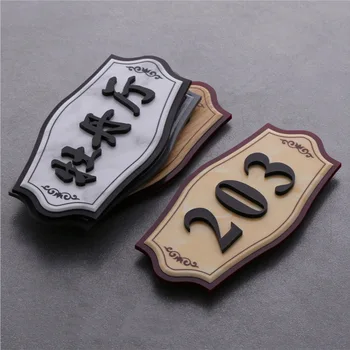 

Acrylic Door Numbers Hotel Room Apartment Doors Number Plate Mounted Signage Home Gate Digital Floor Customization