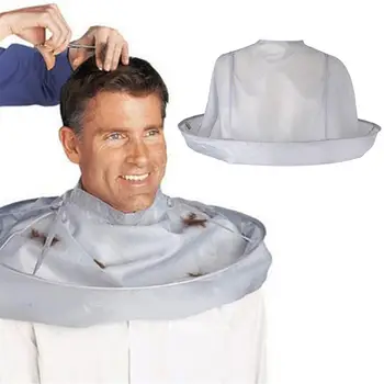 Billig Haar Schneiden Mantel Kleid Regenschirm Cape Salon Familie Haar Schneiden Barber Cape Friseur Trimmen Bib Schürze Friseur Zubehör