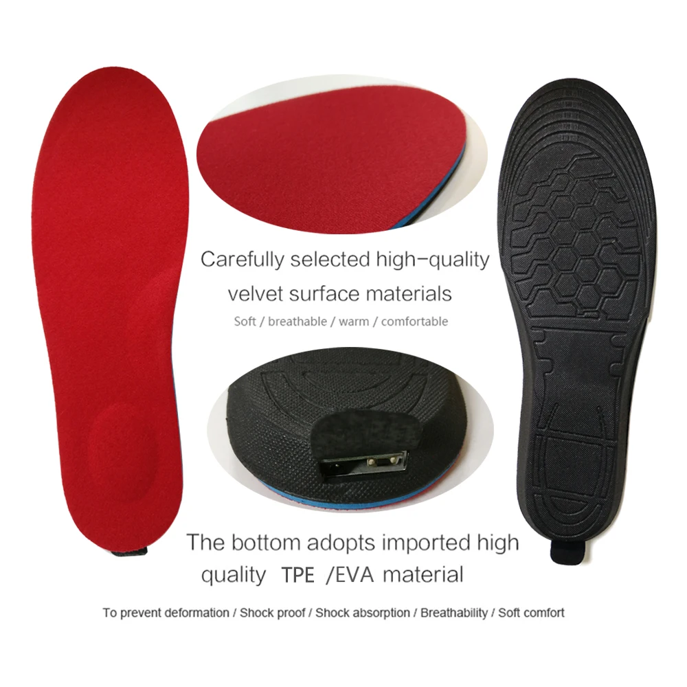 Стельки с подогревом для мужчин и женщин 2000 мА · ч|Стельки| |