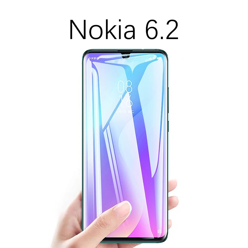 Nokia 6.2 9D стеклянная пленка для Nokia 3,2 защита экрана закаленное стекло 9D изогнутый для Nokia 2,2 4,2 6,2 7,2 чехол - Цвет: Nokia 6.2