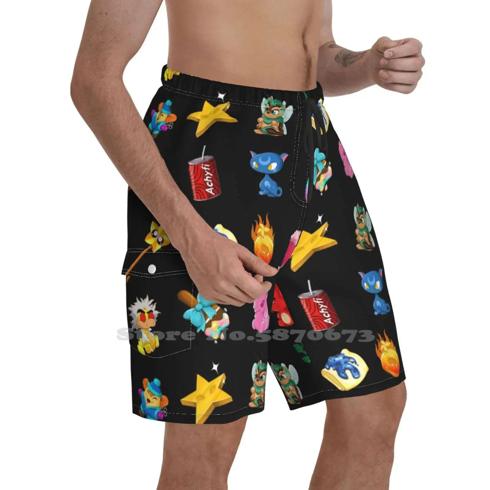 

Neopets Items Breathable Personality Holiday Beach Shorts Neopets Neopia Nostalgia 90S 2000S Childhood Game Achyfi Kadoatie