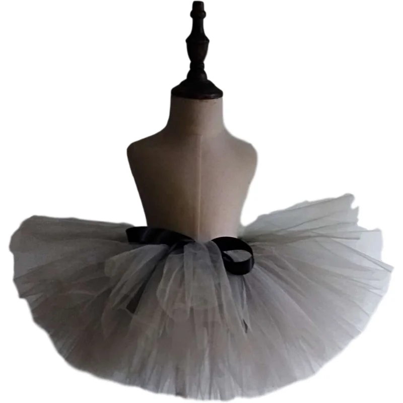 Handmade Girls Fluffy Dance Ballet Tutu Skirt Grey Color Nylon Baby Kids  Birthday Party Costume Tulle Tutu Skirt - AliExpress 1501