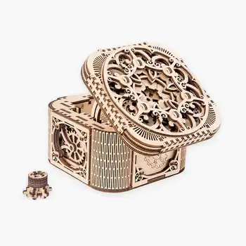 

Model Game Teens Wooden Gifts Children Decorative Mechanical Transmission Storage Jewelry Box Assembled 3D Toys DIY