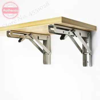 

Wall Foldable support Stainless Steel Triangle Bracket Support Bracket For Table Wall Mounting Bracket strong bearing
