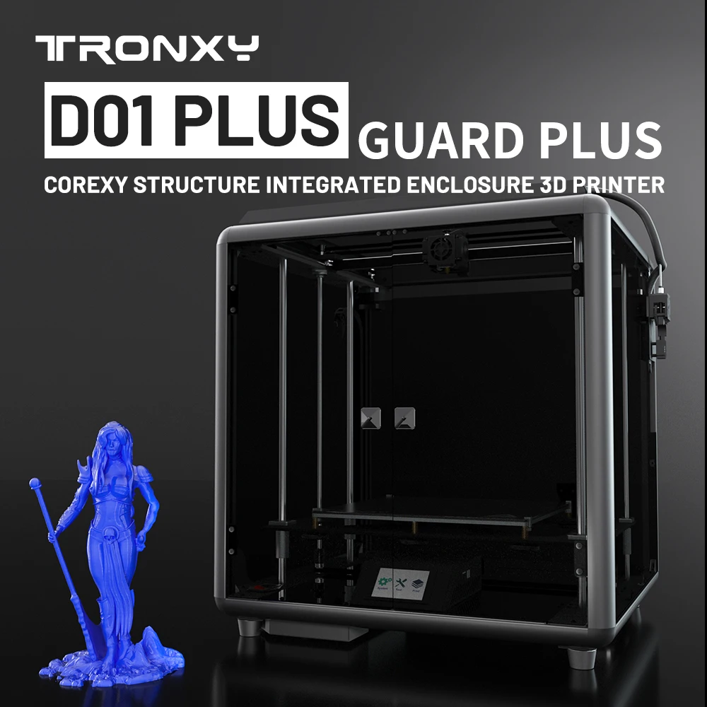 

Tronxy 3D Printer D01 Plus 330*330*400mm Printing Size FDM 3D Printers Auto-leveling sensor High precision TMC2225 Silence Print