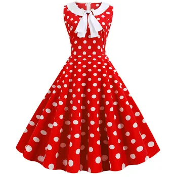

Madam clothing OWLPRINCESS OLWPIRNCESS 2020 Polka Dot Retro Fashion Splicing Big Dress Knee-Length Skirt