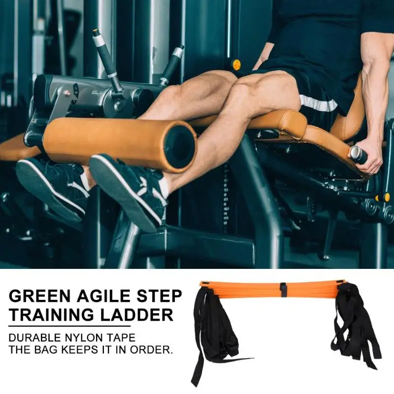 3/4/6/7/8/9/12/14 стойки с нейлоновыми ремешками Training лестниц скорость ловкость Лестницы для американского футбола Футбол Фитнес спортивный инвентарь