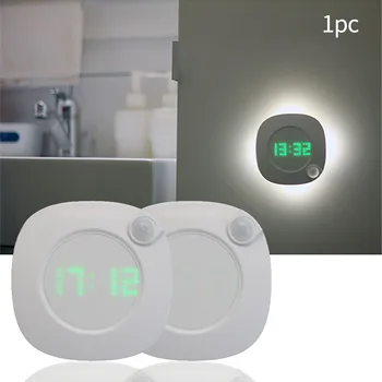 

Motion Sensor LED Night Light Battery-Powered Light Adjustable Night Light Human Body Infrared Sensor Light Night Lamp With Time