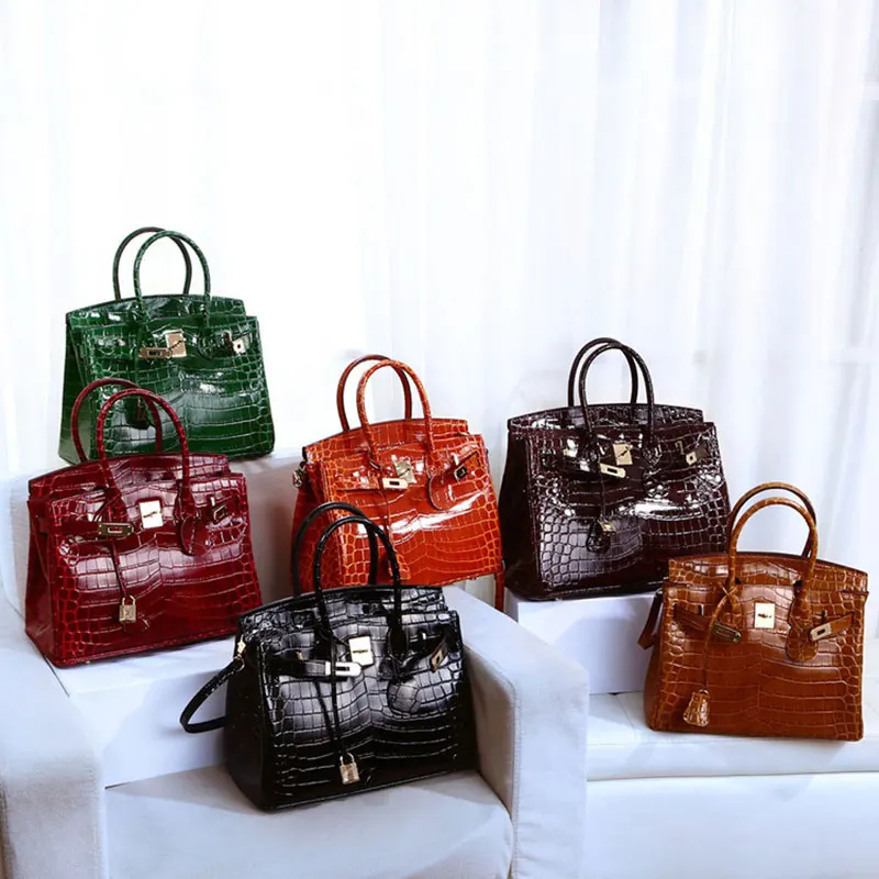 

New Crocodile pattern Women Handbags Genuine Leather Female Shoulder Crossbody Bags Luxury Designer Female Totes Messenger Bags