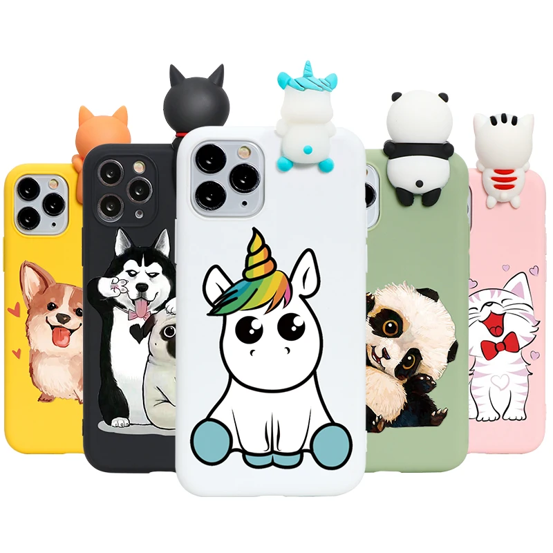 Милый мультяшный 3D чехол с куклой для iPhone 12 Pro Max mini силиконовый 11 11pro Xs X XR 6 6S 7 8 Plus 5