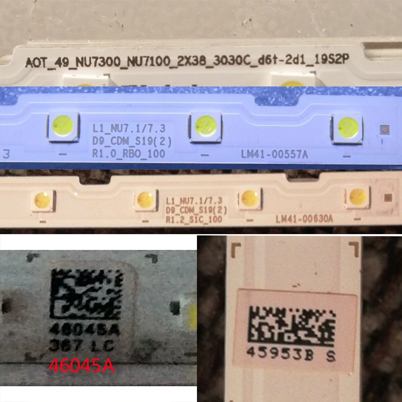 2PCS tv LED   L1 NU7.1/7.3 D9 CDM S19(2) R1.0 _ RB0_100 LM41-00557A LED Ʈ Ʈ Ʈ    AOT_49
