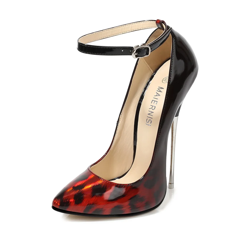 

Sexy high heels with metal heels high heels pointed heels thin heels single shoes large size women's shoes