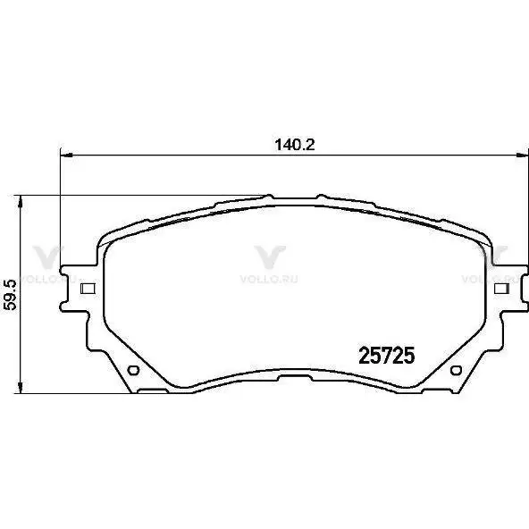 BREMBO Колодки тормозные дисковые MAZDA: 6 12-, 6 12