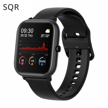 SQR P8 SE Smart Watch Men Women 1.4 Inch Fitness Tracker Full Touch Screen Ip67 Waterproof Heart Rate  Monitor for iOS Android 1