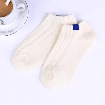

Fashion Women's Pure Color Knit Cotton Casual Short Socks