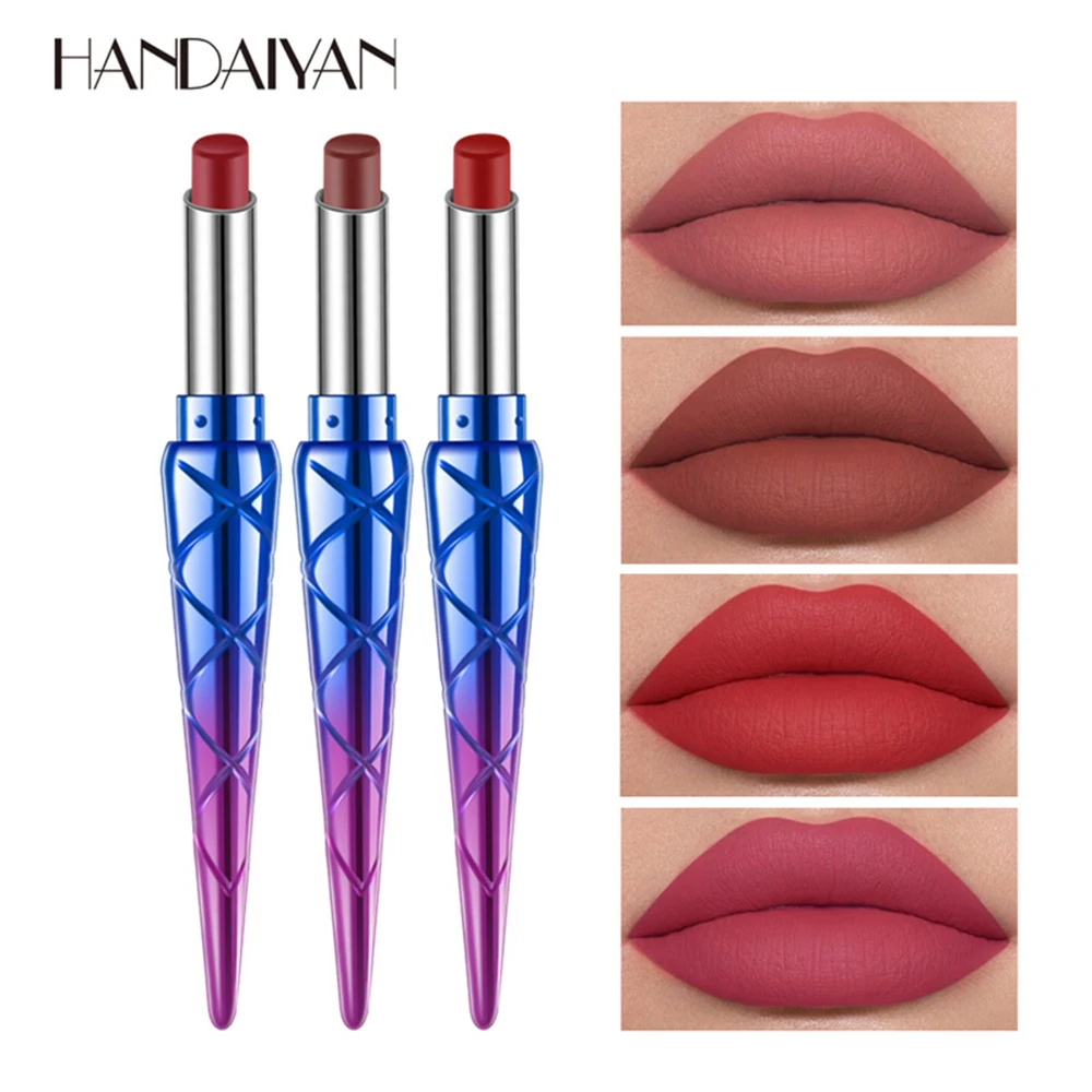 Mermaid Shape Tube Lipstick Pen Lips Makeup Waterproof Lip Tint Long Lasting Matte Lipstick Nude Colors Tattoo Lip Stick Matte