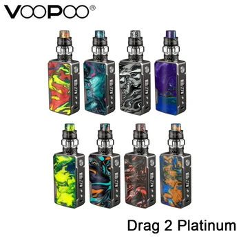 

Original VOOPOO Drag 2 Platinum Kit DRAG 2 Platinum Mod with UFORCE T2 Tank Fit UFORCE U2 Coil E-Cigarette Vape mod