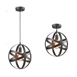 Lampe suspendue industrielle en métal au design rétro, luminaire décoratif d'intérieur, idéal pour un Loft, une chambre à coucher, une cuisine, un Bar, un Restaurant, un salon 