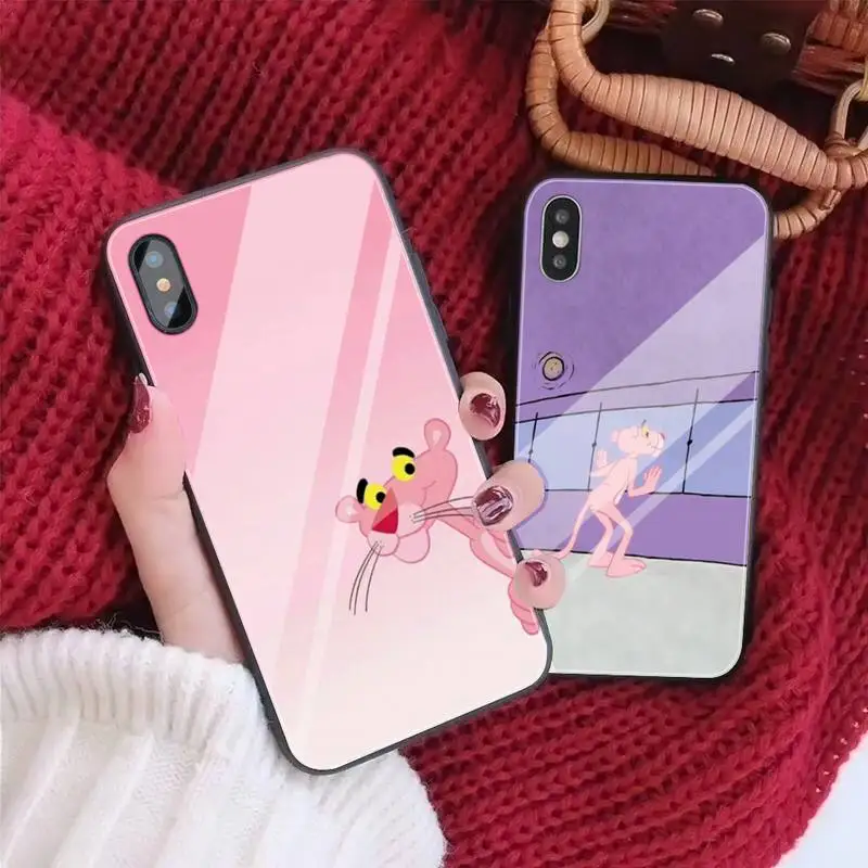 Pink Panther Phone Case For Iphone 11 Pro MAX XR X 7 8Plus SE2020 DIY