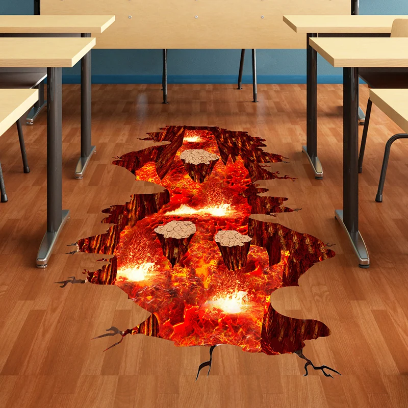 [Shijuekongjian] Настенная Наклейка Magma съемные декоративные наклейки сделай сам для