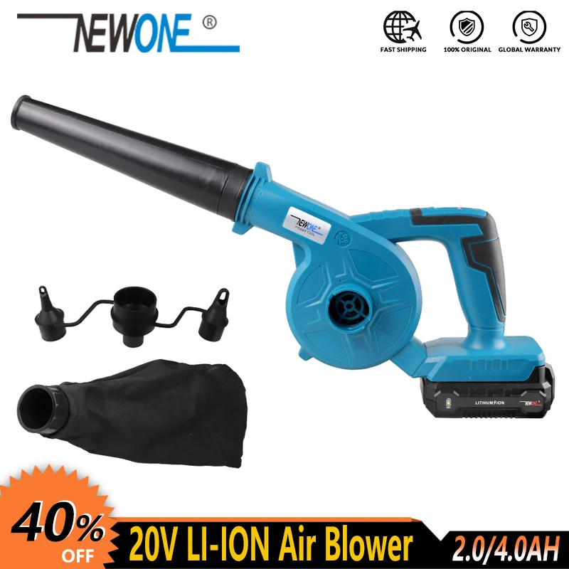 PROD 4000748722048 NEWONE Cordless Lithium Electric leaf Air Blower
Blowing and Sucking Dust cleaner Electric Turbo Fan inflation deflation
dual
