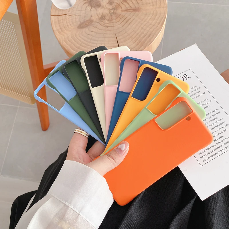 For Samsung S22 Ultra CaseThin Matte frameless Case Shockproof Cover For Galaxy Note 20 Ultra 10 9 S10 S9 S20 Plus S21 F_voghion.com