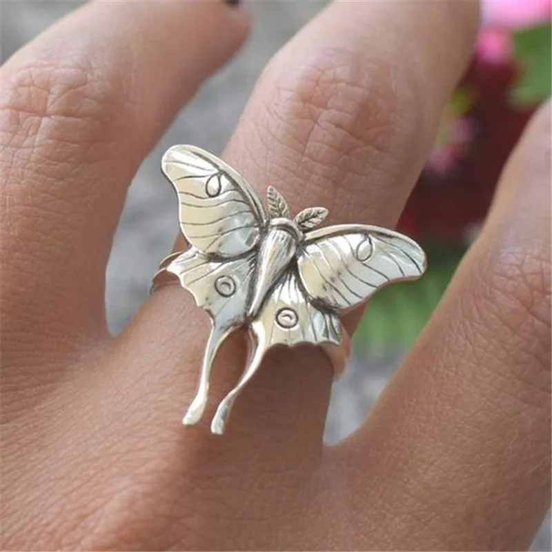 Vintage Butterfly Ring Exquisite Insect Women's Fashion Wedding Engagement Party Princess Jewelry | Украшения и аксессуары