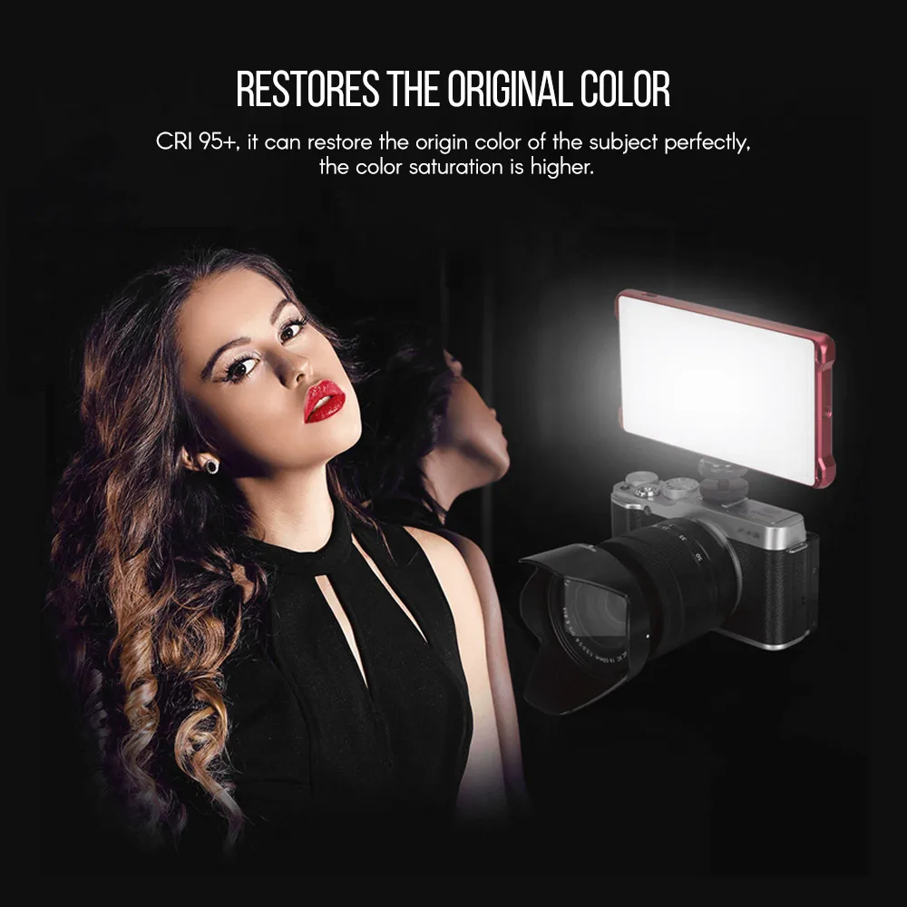 YONGNUO YN125 Mini LED Fill Light Photography Lamp 120pcs LEDs Dimmable 3200-5600K for Live Video Group Photos Selfie Taking