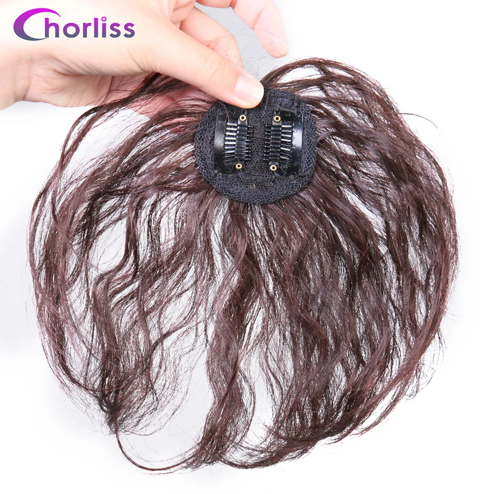 Chorliss Clip-On Hair Topper Short Curly 2 Clip In One Piece Hairpiece For Women top of the head Twistful | Шиньоны и парики