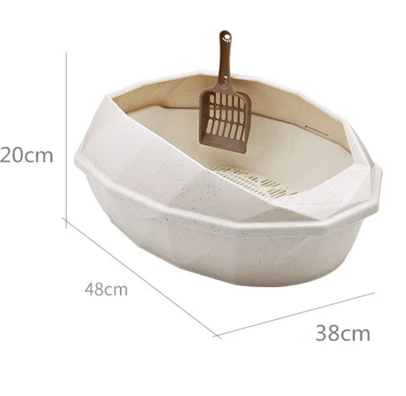 Pet Toilet Bedpan Anti Splash Cats Litter Box Cat Dog Tray with Scoop Kitten Dog Clean Toilette Home Plastic Sand Box Pet Toilet Bedpan Anti Splash Cats Litter Box Cat Dog Tray with Scoop Kitten Dog Clean Toilette Home Plastic Sand Box