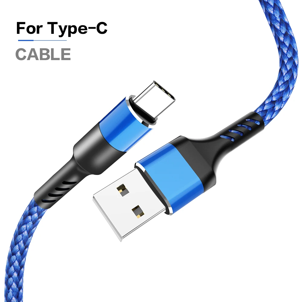 blue type-c cable POPSTAND Micro USB кабель 3A Быстрый кабель синхронизации данных и зарядки для samsung huawei Xiaomi LG Andriod type-C кабели для мобильных телефонов - Цвет: blue type-c cable
