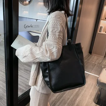 

2020 New Ladies Bag Spring and Summer New Wild Atmosphere Fashion PU Tote Bag Large Capacity Shoulder Bag