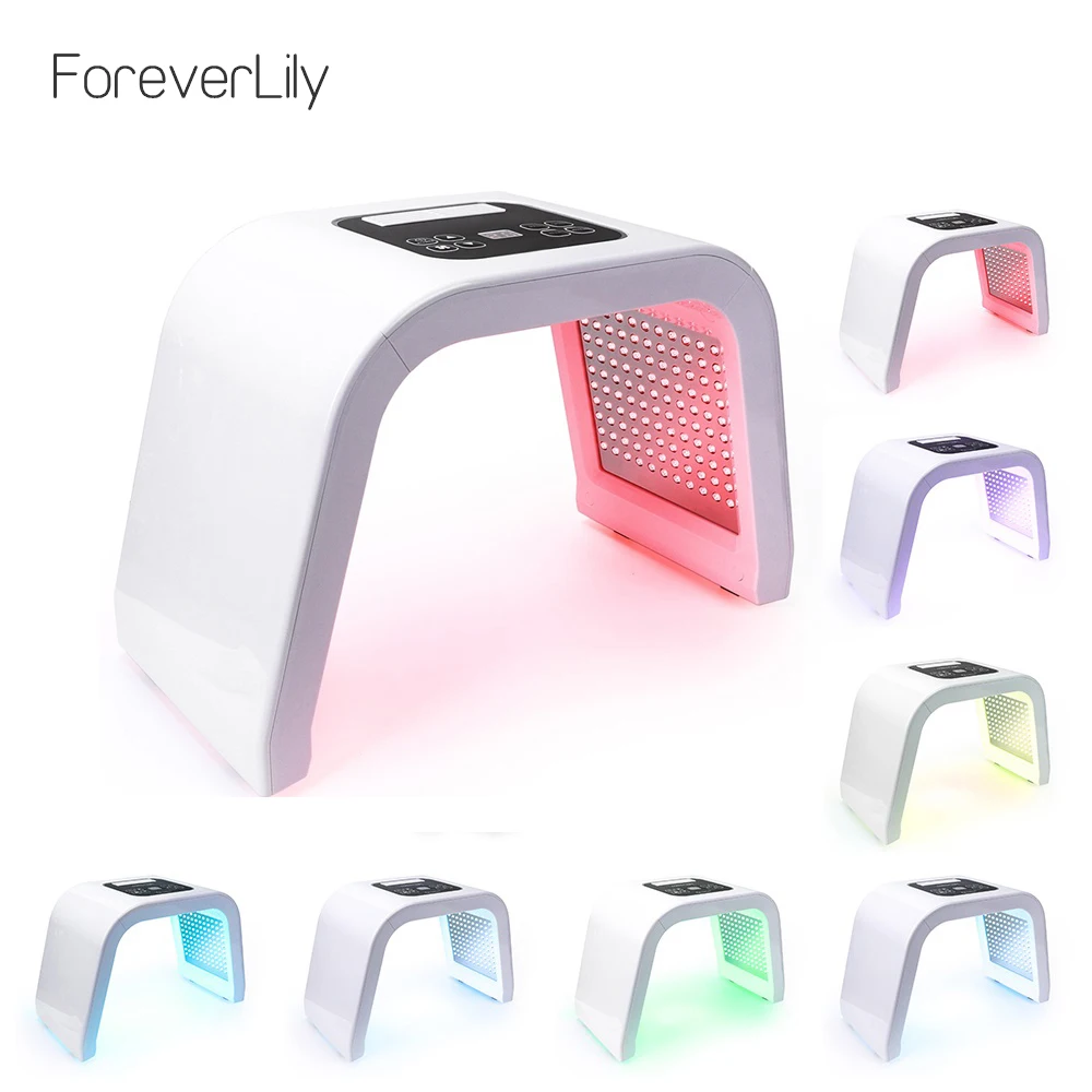 Pro 7 цветов светодиодный фотонная маска светотерапия лампа для фотодинамической терапии красота машина лечение кожи затянуть лица акне