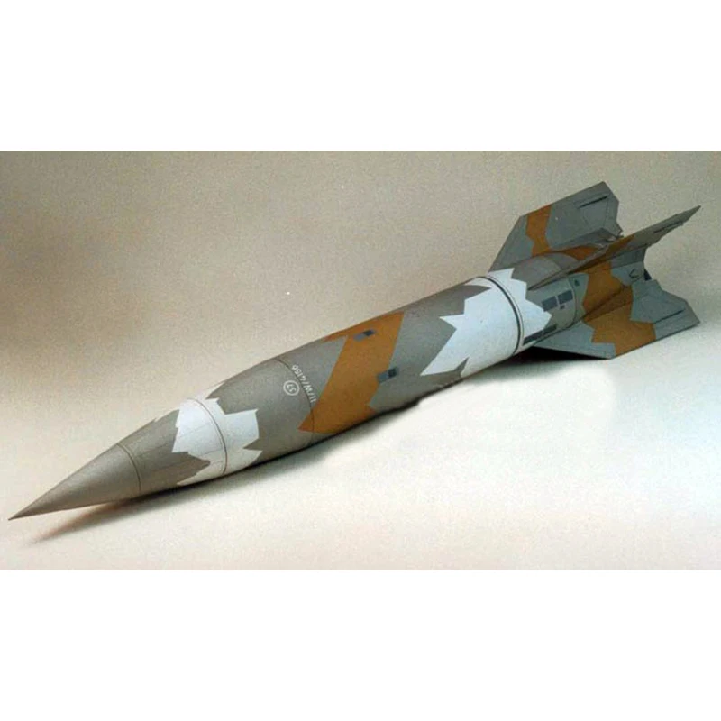 1:24 Scale WW II Germany V1/ V2 Missile Model DIY 3D Paper Card Building Sets Construction Educational Military Model Toys 3d paper model