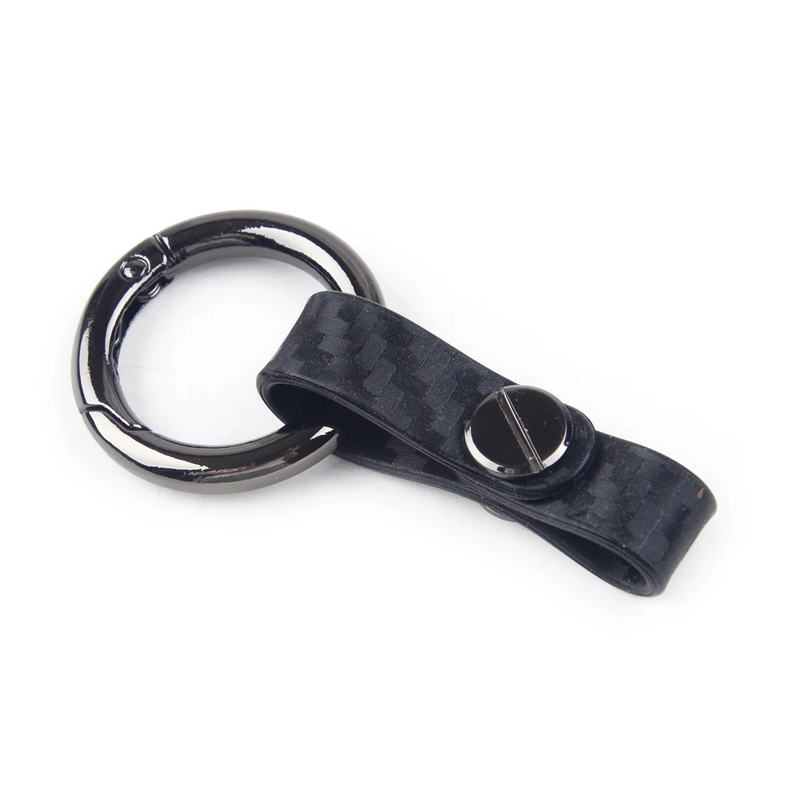DWCX Carbon Fiber Texture Car Key Remote Smart Fob Cover Case Holder Shell with Chain fit for Audi A1 A3 S3 Q3 Q7 TT