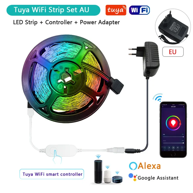 control led strip with alexa