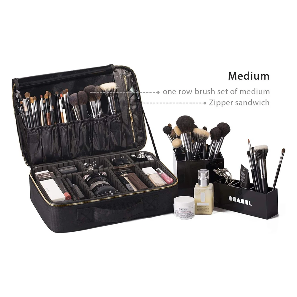 Travel Makeup Case Professional Cosmetic Make Up Tool Boxes Brushes