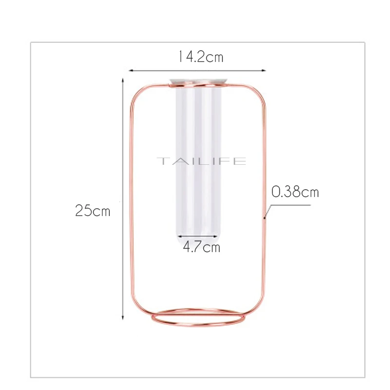 Rose gold L Недорогая Роскошная железная ваза из розового золота с геометрическим орнаментом, современный цветочный горшок для дома, свадебные украшения, аксессуары для растений - Цвет: Rose gold L
