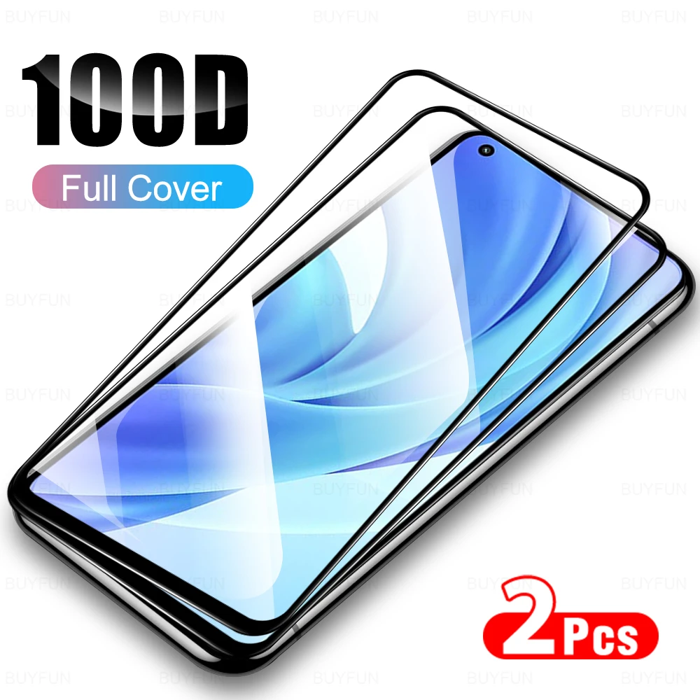 2Pcs Tempered Glass Screen Protector For Xiaomi Mi 11 Lite 4G 5G 11Lite