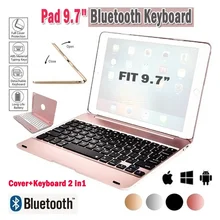 Новое обновление ультра тонкий IPad Pro 9,7 Многофункциональный планшет Bluetooth клавиатура AIR 2 Беспроводная Bluetooth раскладная клавиатура