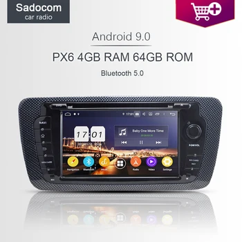 

DSP PX6 TDA7851 Android 10.0 4GB + 64G ROM 8Core Car DVD Player GPS RDS autoradio wifi Bluetooth 5.0 For SEAT IBIZA 2009-2013