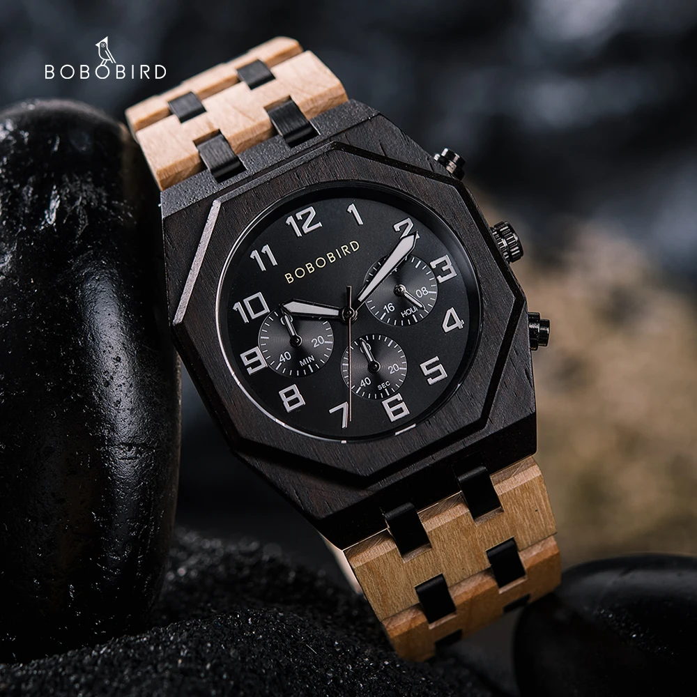 bobo-bird-men's-watches-2021-new-watch-for-men-chronograph-quartz-wristwatches-часы-мужские-christmas-gifts-custom-dropshipping