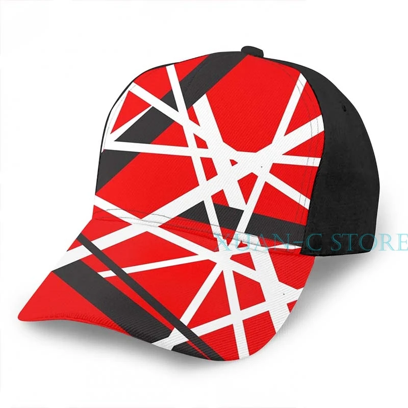 EVH 5150 в полоску баскетбольная Кепка для мужчин и женщин мода по всему принту черная шляпа унисекс - Цвет: One Size