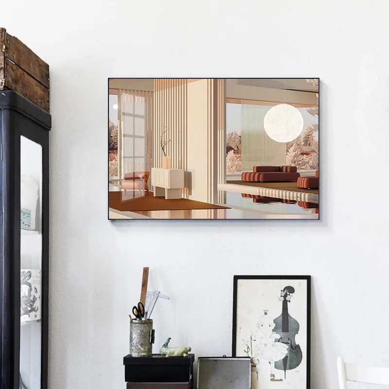 

Simple modern art architectural space Landi color porch living room study murals poster print picture canvas decorative painting