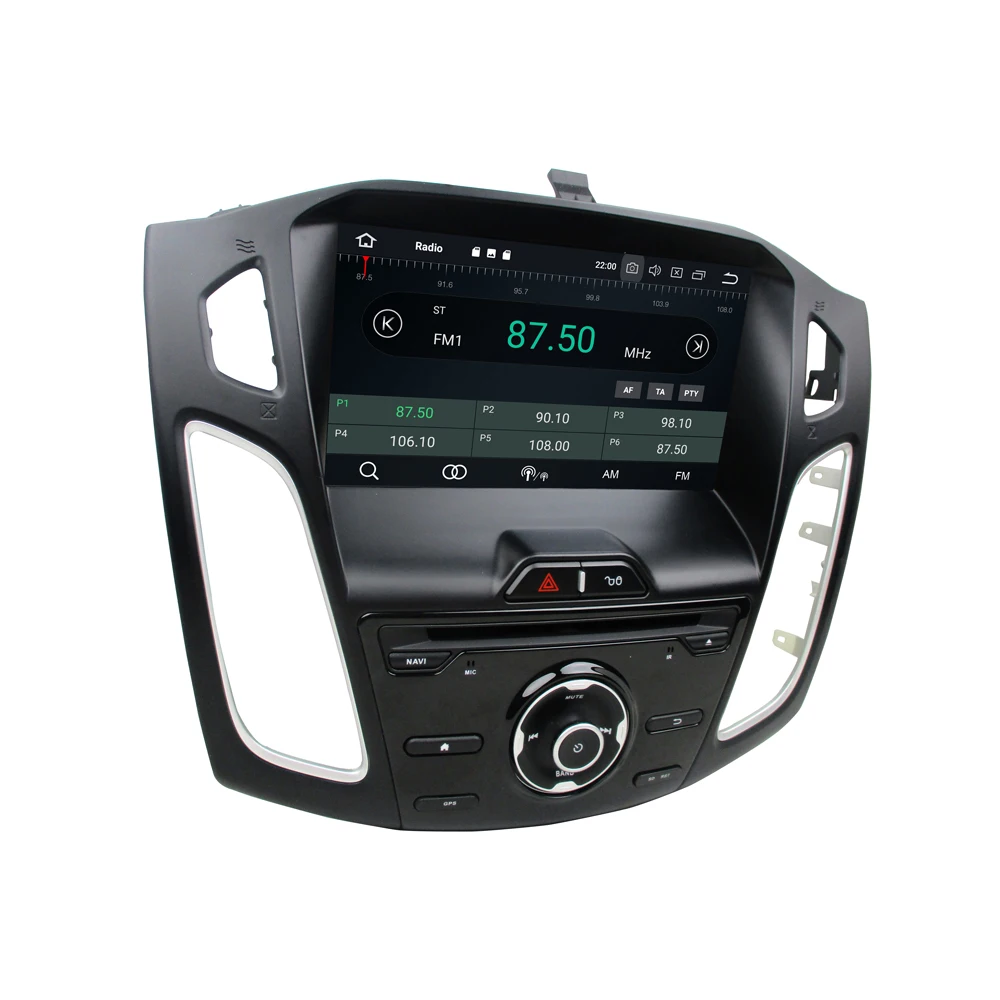Android 9,0, четыре ядра, 4 Гб ОЗУ, 64 Гб ПЗУ, автомобильный DVD gps навигатор, мультимедийный плеер, стерео для FORD Focus 2012 2013