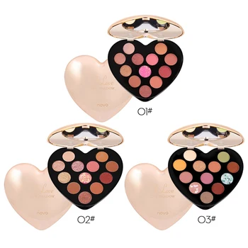

New Smudge-proof Colorfast Shimmer Matte Eye Shadow 12-color Heart Shape Eyeshadow Palette Waterproof Long Lasting