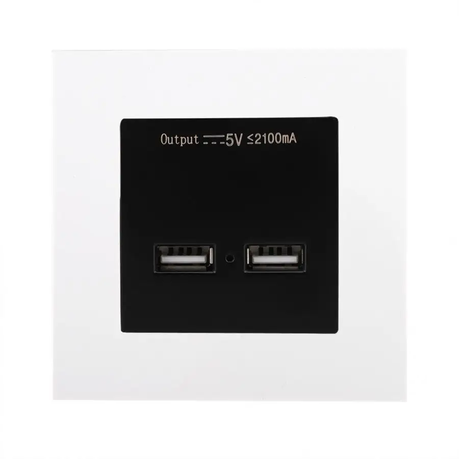 USB адаптер для настенного крепления настенная вилка зарядного устройства адаптер настенное крепление двойной USB Панель адаптера steckdose